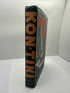 KON TIKI by Thor Heyerdahl 1st Ed. 1950 Book Club Edition Hardcover/Dustjacket - Picture 1 of 17