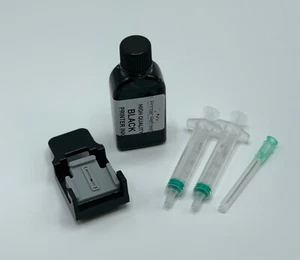 HP 302 HP302 or 302xl Black Ink Cartridge Refill Kit Officejet 4650 Printers 30 - Zdjęcie 1 z 3