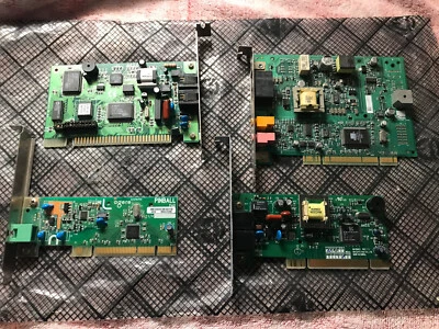 (4) MODEMS (3) PCI & {1}  16Bit  All 4 & Ready To Ship For Free - Image 1 of 4