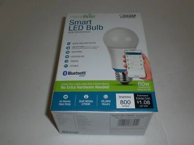 FEIT ELECTRIC HOMEBRITE SMART LED BULB REPLACES 60W USES 9W A19 BULB - Image 1 of 4