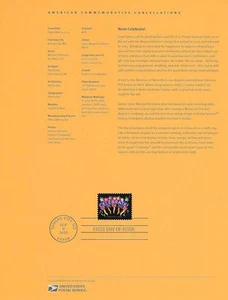 #1534 (49c) Forever Neon Celebrate #5019 Souvenirseite - Bild 1 von 1