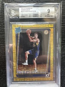 2021-22 Donruss Choice Gold Chris Duarte #4/10 BGS 9 MINT #223