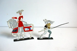 PLATS D'ÉTAIN SOLDATS RENAISSANCE Ht 6,5/9 cm TRÈS BON ÉTAT - Imagen 1 de 7