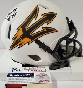 FRANK DARBY AUTOGRAPHED ARIZONA STATE SUN DEVILS LUNAR MINI HELMET JSA COA - Picture 1 of 4