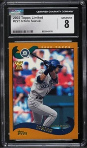 2002 Topps Tiffany Limited Edition Ichiro #225 CGC 8 NM-MT RARE Rookie Cup - Picture 1 of 2