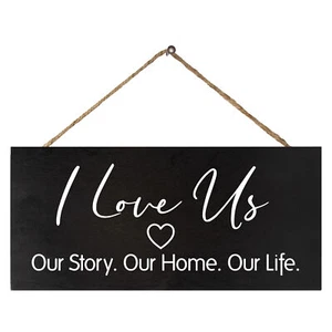 JennyGems Family Decor, I Love Us Our Story Our Home Our Life Wall Art - Picture 1 of 9