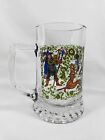 Germany Glass Stein Mug Hunting With Hounds Spear Deer Lady Man Made In Italy
