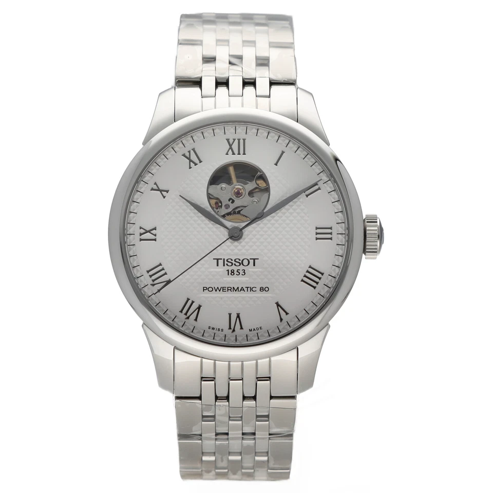 Tissot T006.407.11.033.02 Le Locle Open Heart Powermatic 80 Steel Men's Watch - Image 1 of 1