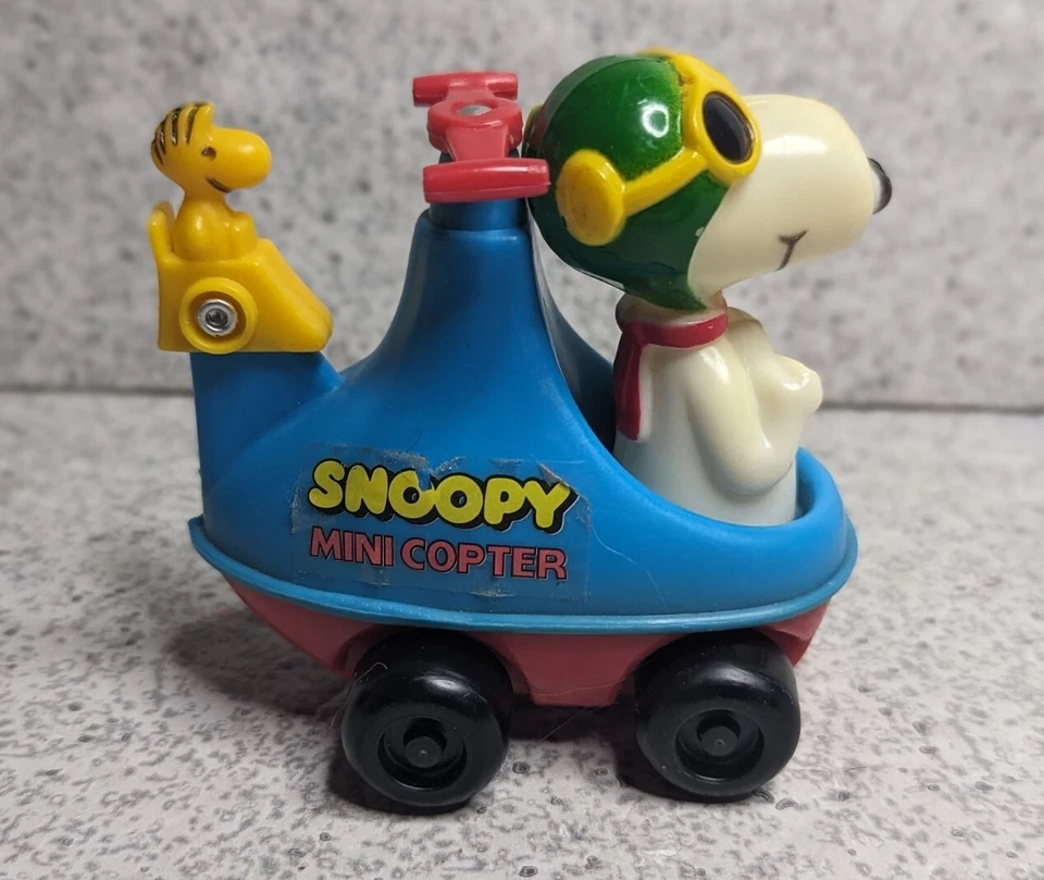 Avira Hasbro Peanuts Snoopy Mini Copter Juguete de Empuje COMPLETO RARO Foto 1 de 4