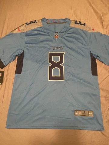 Will Levis #8 Tennessee Titans Baby Blue Jersey Mens Large Stitched New NFL Cover