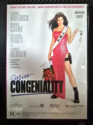 Miss Congeniality (DVD 2000) Region 4 Sandra Bullock, Micha - image 1 of 2