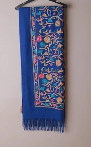 Damen Schal handgewebt Wolle Kaschmir weich leicht Tuch aus dem Heiligen Land - Bild 1 von 9