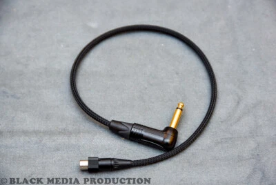 Adapterkabel 4-pol Mini-XLR schraubbar - Winkel-Klinke | 1m | Shure | Gewebe - Bild 1 von 3