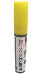 Pluma grande de tiza líquida para pizarra - pizarra - vidrio - 15 mm nueva en caja - AMARILLO - Imagen 1 de 5
