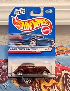 1999 Hot Wheels #649 First Editions #1 1936 Cord Maroon - Picture 1 of 3