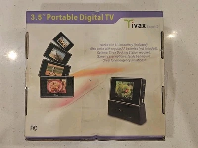 Tivax Scout 3 Portable Digital Color LCD TV 3.5” - Image 1 of 2