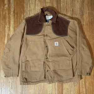 Vintage 90s Carhartt CB906 Jacket Size XL Hunting Shooting Coat Cord Liner - Bild 1 von 20