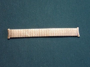 Vintage Mens Spiedel Stainless Steel Stretch Watchband, Expansion 16-18mm Curved - Picture 1 of 6