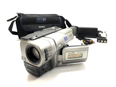 SONY CCD-TRV37E Video8 Hi8 Tape Digital Video Camera HANDYCAM Fully Working Set - Image 1 of 4
