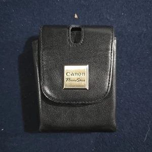 Canon Powershot Deluxe Black Leather Case PSC-90 Fits SD300 SD400 New Open Box - Picture 1 of 9