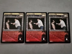 WWE Raw Deal McMAHON-ICIDE SHANE O'MAC EUGENE 3 CARD SET GAB - Picture 1 of 2