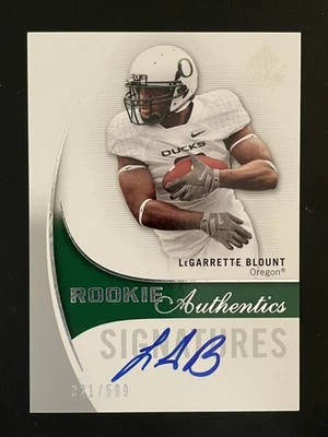2010 SP Authentic Signatures #168 LeGarrette Blount 321/599 Auto RC Rookie - Image 1 of 2