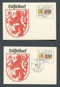 Deutschland - DDR : 2 Ganzsachen von 1990 (Juni) - postfrisch NH und CTO - Bild 1 von 1