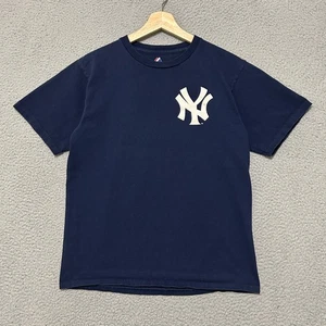 New York Yankees #14 Curtis Granderson Majestic Camiseta Hombres S Azul MLB Béisbol - Imagen 1 de 6