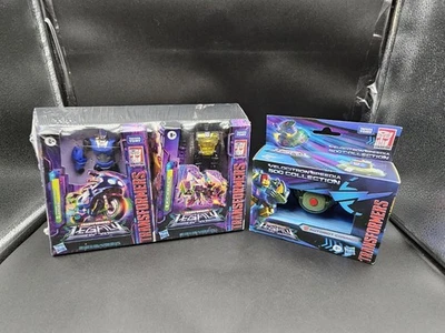 Transformers Generations Legacy Deluxe Arcee and Kickback paquete de 2 + Velocitron Foto 1 de 4