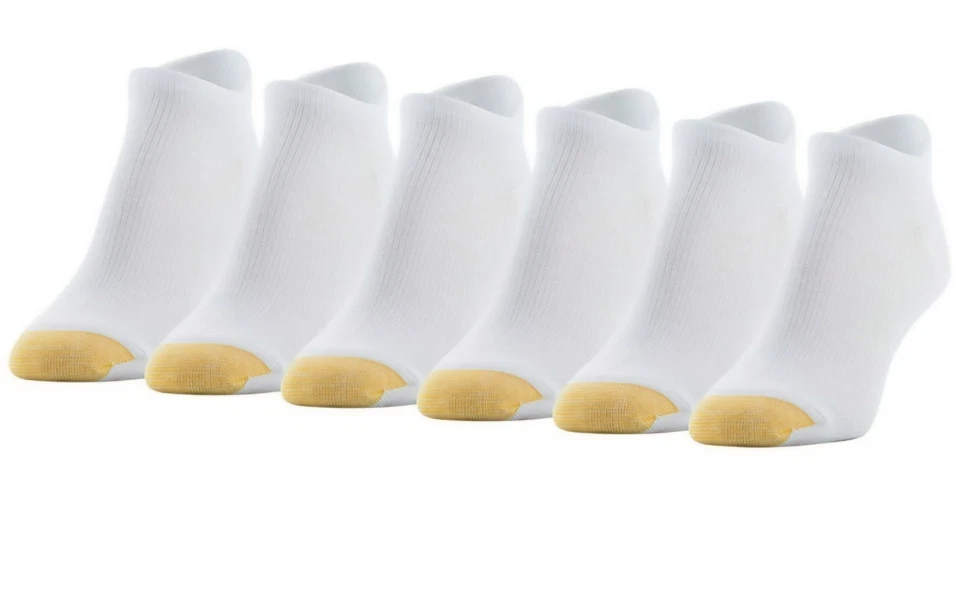 Calcetines delineadores Goldtoe Edition para mujer con textura lengüeta, 6 pares, zapatos para mujer talla 6-9 Foto 1 de 1