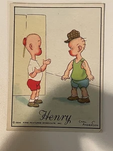 VINTAGE 1936 TAREYTON HENRY COMICKARTE HENRY   - Bild 1 von 2