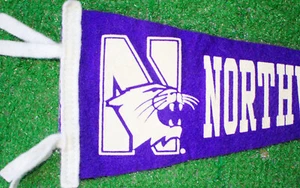 VINTAGE NORTHWESTERN UNIVERSITY PENNANT 14" GOOD CONDITION - Picture 1 of 3