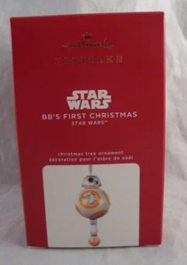 2020 Hallmark Star Wars BB's First Christmas Porcelain Ornament New - Picture 1 of 2