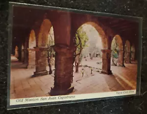 VECCHIA MISSIONE SAN JUAN CAPISTRANO: cartolina californiana - circa 1970 non pubblicata - Foto 1 di 2