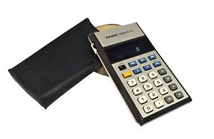 Vintage Casio Memory B-1 Pocket Calculator With Slip On Case