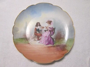 Antique LIMOGES FRANCE PORTRAIT PLATE LRL Lazeyras Rosenfeld & Lehman 1920's - Picture 1 of 6
