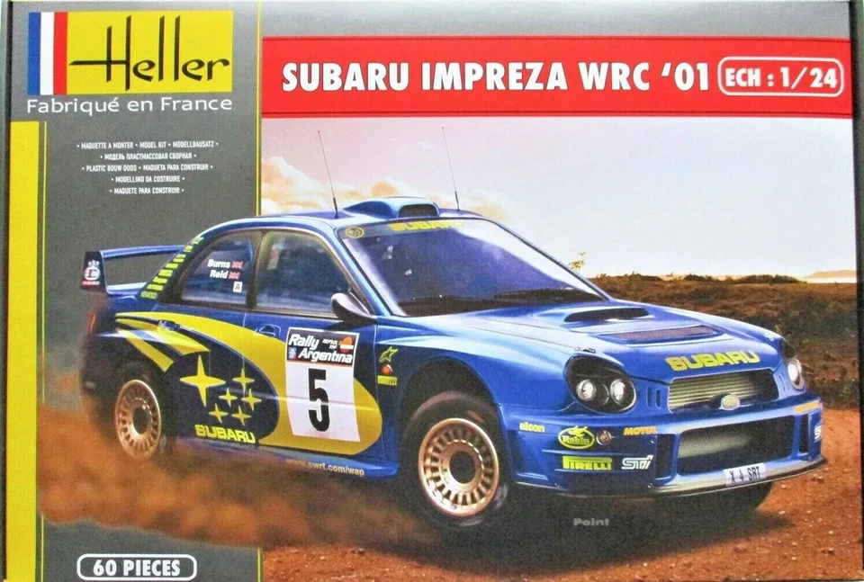 HELLER 80761 1/24 KIT SUBARU IMPREZA WRC '01 - Immagine 1 di 1