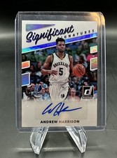 2017-18 Panini Donruss Significant Signatures Andrew Harrison #SS-AH.2 Auto
