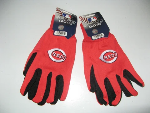 TWO (2) PAIR OF CINCINNATI REDS, SPORT UTILITY GLOVES FROM FOREVER COLLECTABLE Cover