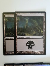 Swamp NM One foil lot of 10 MTG Scars of Mirrodin