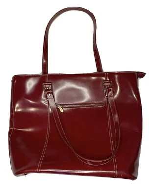 McKlein Aldora Cuero Rojo Laptop Tablet Negocios Bolso Maletín Foto 1 de 2
