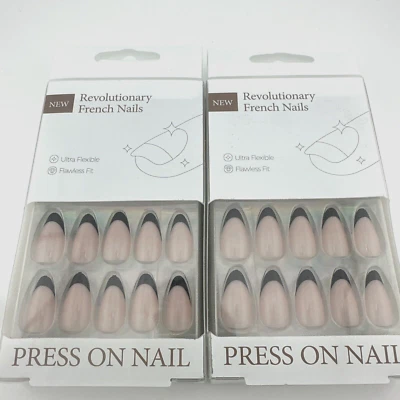 2 Pack French Revolutionary Nails (Black Tip) - Image 1 of 3