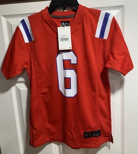 Nike CHRISTIAN GONZALEZ YOUTH NEW ENGLAND PATRIOTS RED NFL Game Jersey YOUTH M - Picture 1 of 8