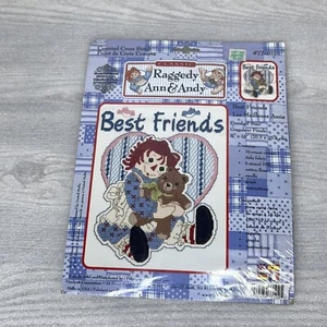 RAGGEDY ANN & ANDY "Best Friends" Counted Cross Stitch Kit Jaylynn 8'x10" NEW - Picture 1 of 4