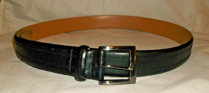 Kirkland Signature Men's Black Italian Full Grain Leather Belt 38 - Picture 1 of 3