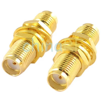 Straight SMA Female to Female Connector RF Coaxial Adapter (Pack of 2) - Image 1 of 4