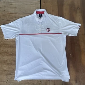 Camisa polo de golf Footjoy para hombre XL blanca MCAS Miramar Performance Preppy - Imagen 1 de 15