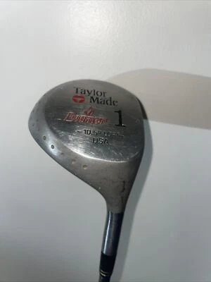 Quemador Taylormade 1 Metal Madera 10.5° Tour Eje Dorado Derecha Swing Rite De colección Foto 1 de 4