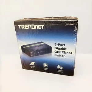 TRENDnet TEG-S50g 5-Port Gigabit GREENnet Switch *Gigabit Ports* Sealed NIB - Picture 1 of 5