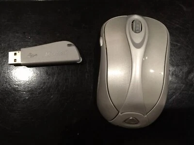 For Parts Microsoft Wireless Notebook Optical Mouse 6000 & Working USB Receiver - Image 1 of 4